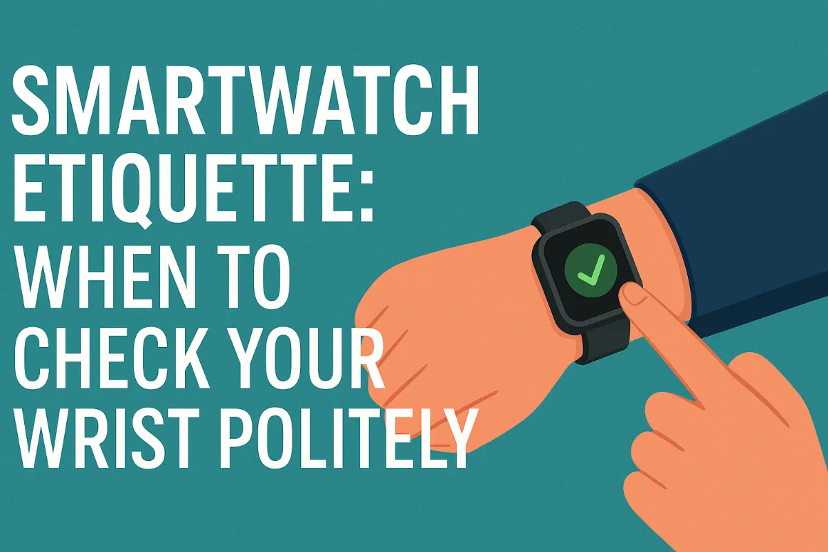 When Is It Okay to Look at Your Smartwatch